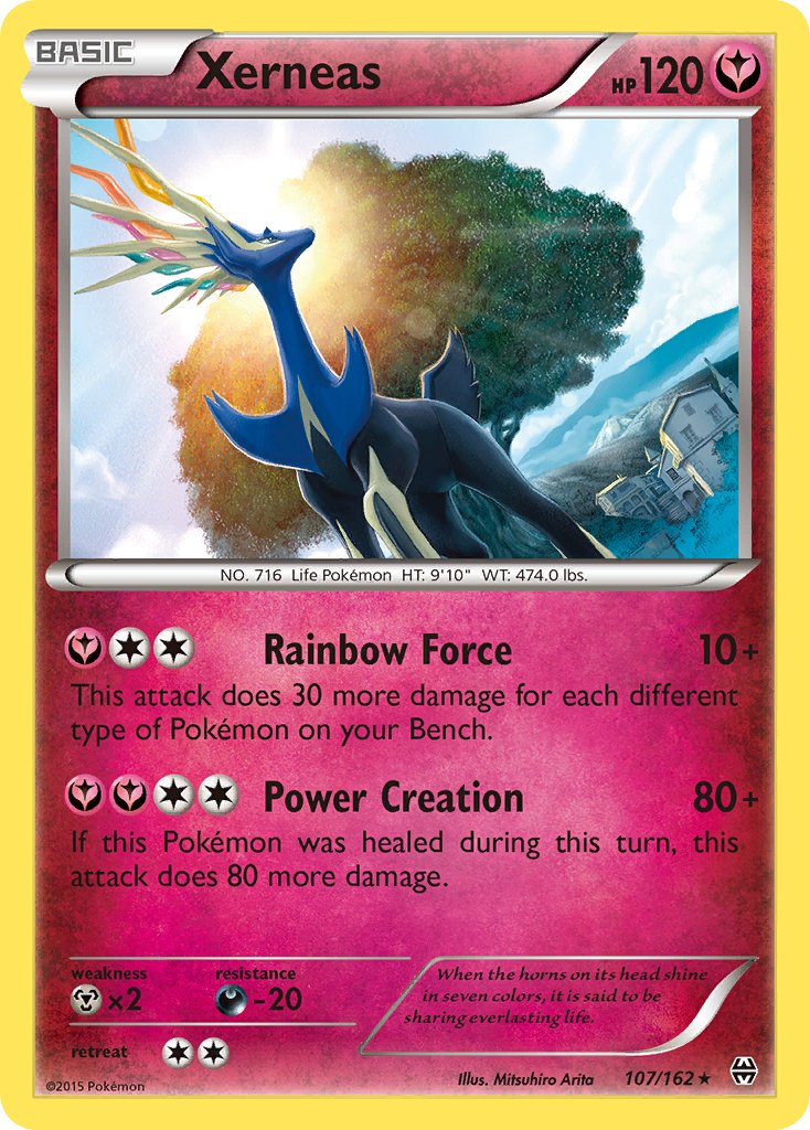 Xerneas (107/162) (Cosmos Holo) (Blister Exclusive) [XY: BREAKthrough] | Chromatic Games