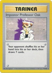 Impostor Professor Oak (73/102) [Base Set Shadowless Unlimited] | Chromatic Games