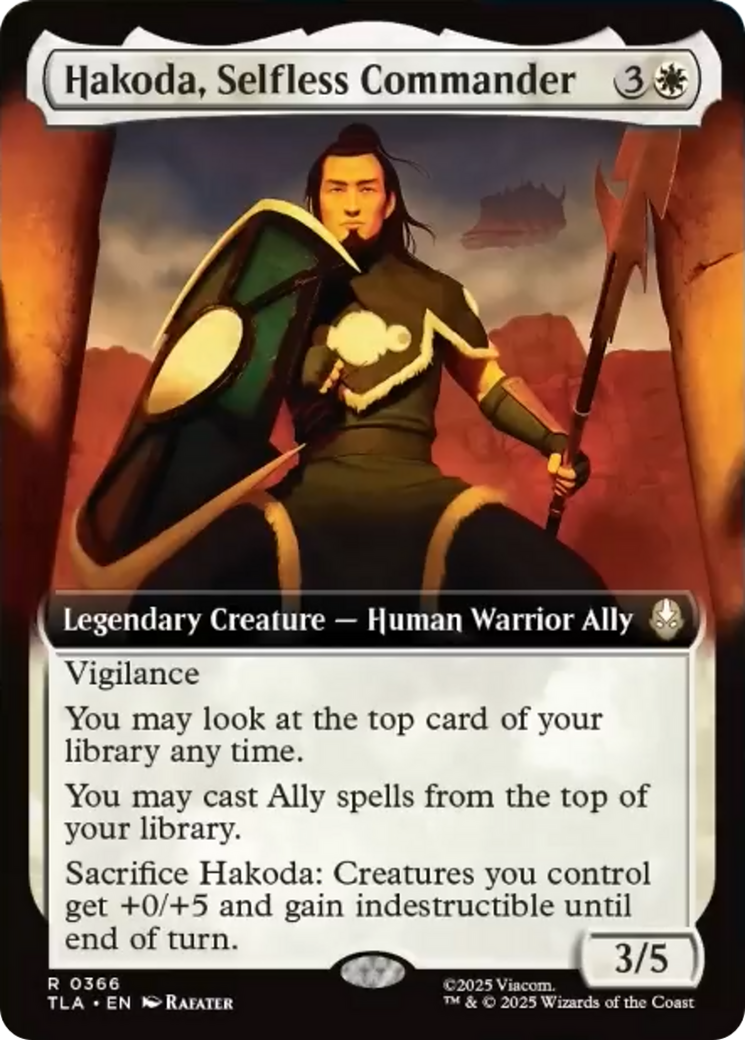 Hakoda, Selfless Commander (Extended Art) [Avatar: The Last Airbender] | Chromatic Games