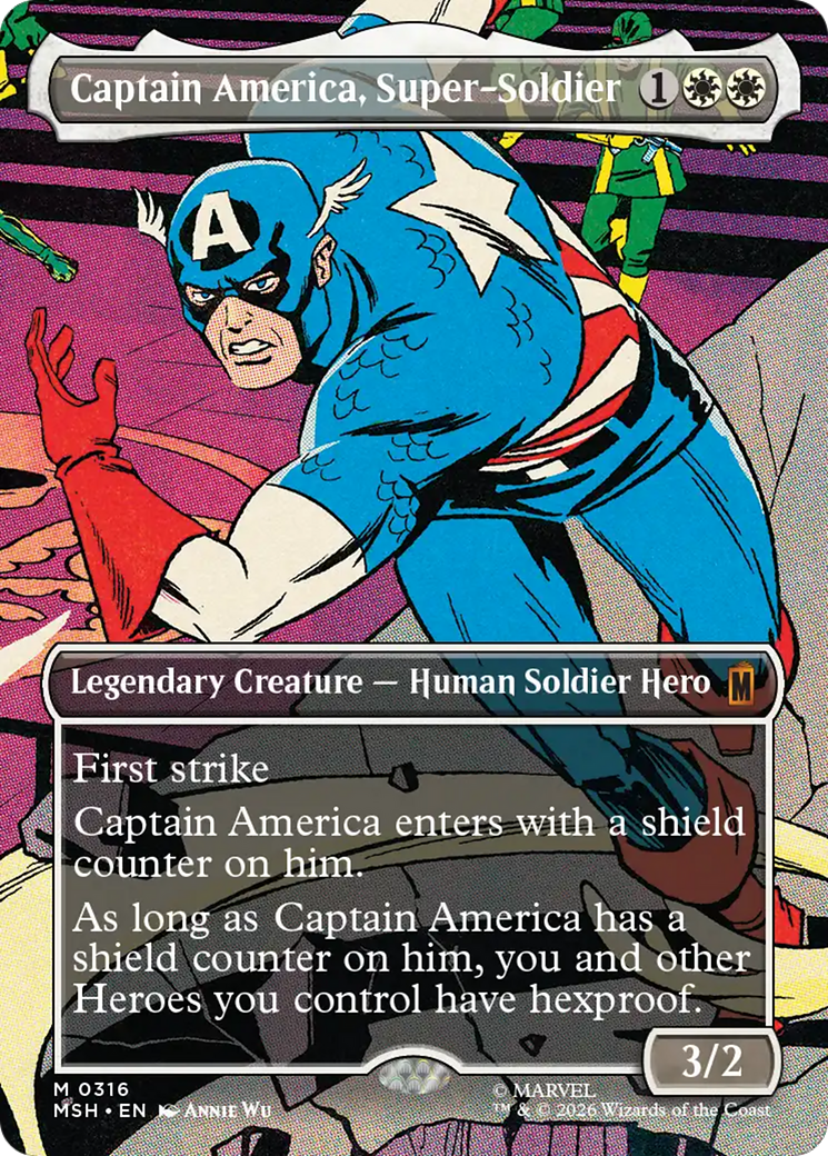 Captain America, Super-Soldier (Borderless) (0316) [Marvel Super Heroes] | Chromatic Games