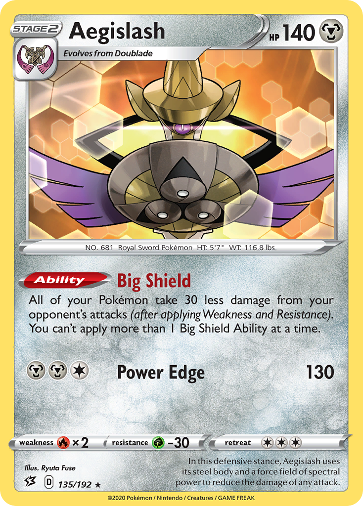 Aegislash (135/192) [Sword & Shield: Rebel Clash] | Chromatic Games