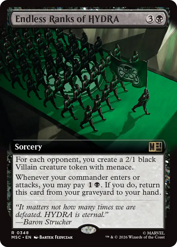 Endless Ranks of HYDRA (Extended Art) [Marvel Super Heroes Commander] | Chromatic Games