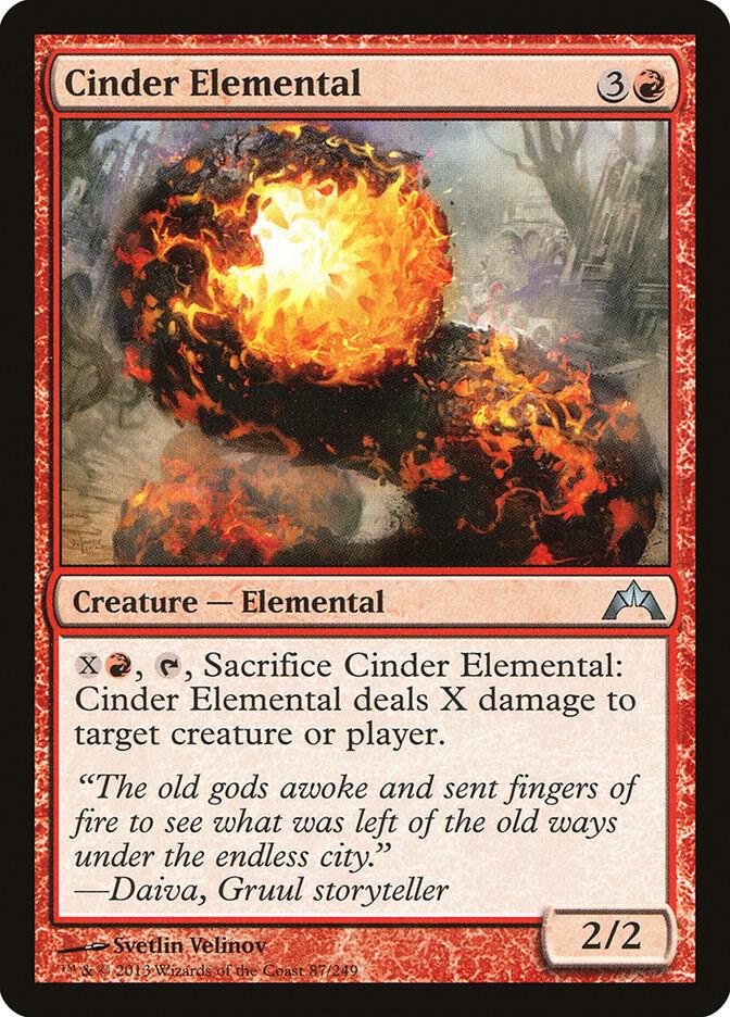 Cinder Elemental 87/249 (Gatecrash)  - Foil | Chromatic Games