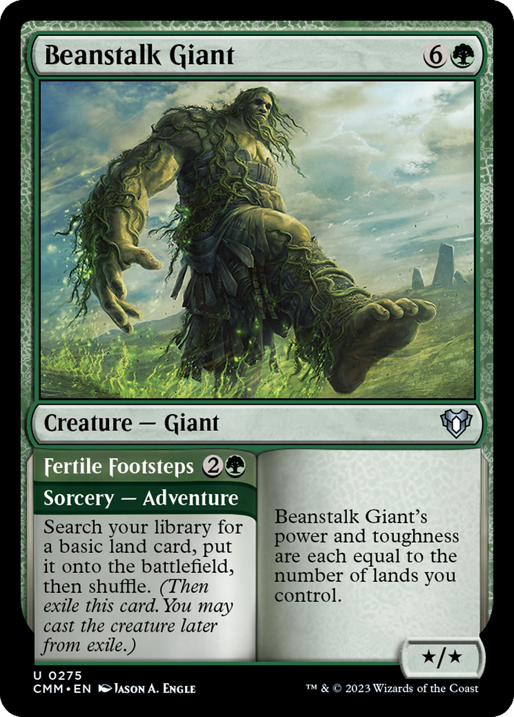 Beanstalk Giant // Fertile Footsteps [Commander Masters] | Chromatic Games