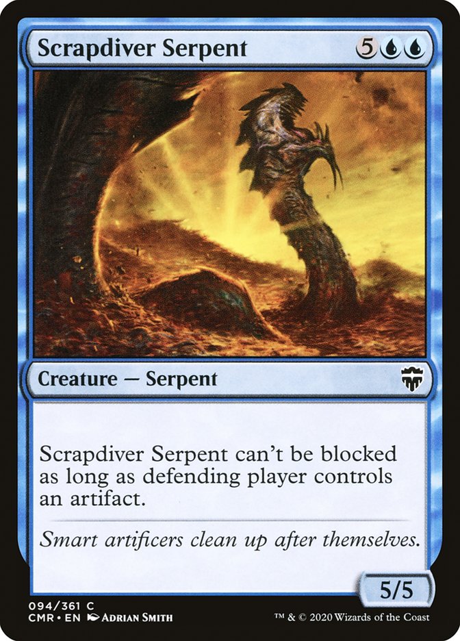 Scrapdiver Serpent 94 (Commander Legends)  - Foil | Chromatic Games