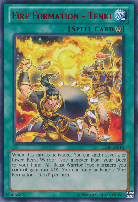 Fire Formation - Tenki (Red) [DL18-EN014] Rare | Chromatic Games