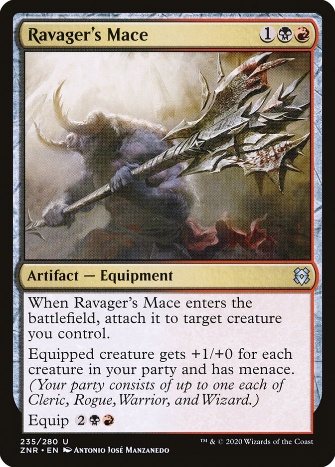 Ravager's Mace 235/280 (Zendikar Rising)  - Foil | Chromatic Games