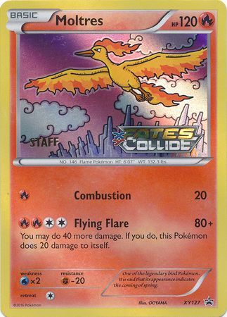 Moltres (XY127) (Staff) [XY: Black Star Promos] | Chromatic Games