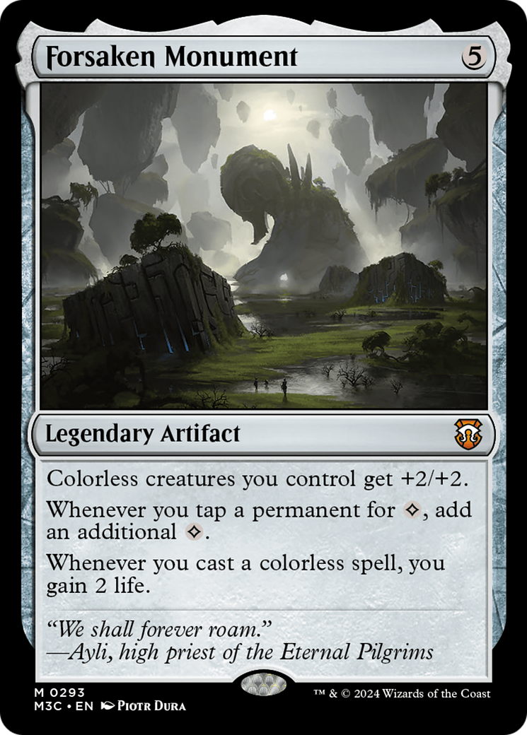 Forsaken Monument (Ripple Foil) [Modern Horizons 3 Commander] | Chromatic Games