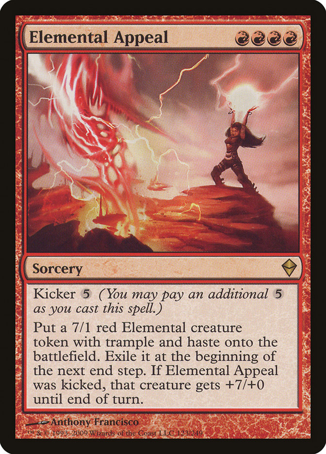 Elemental Appeal 123/249 (Zendikar)  | Chromatic Games
