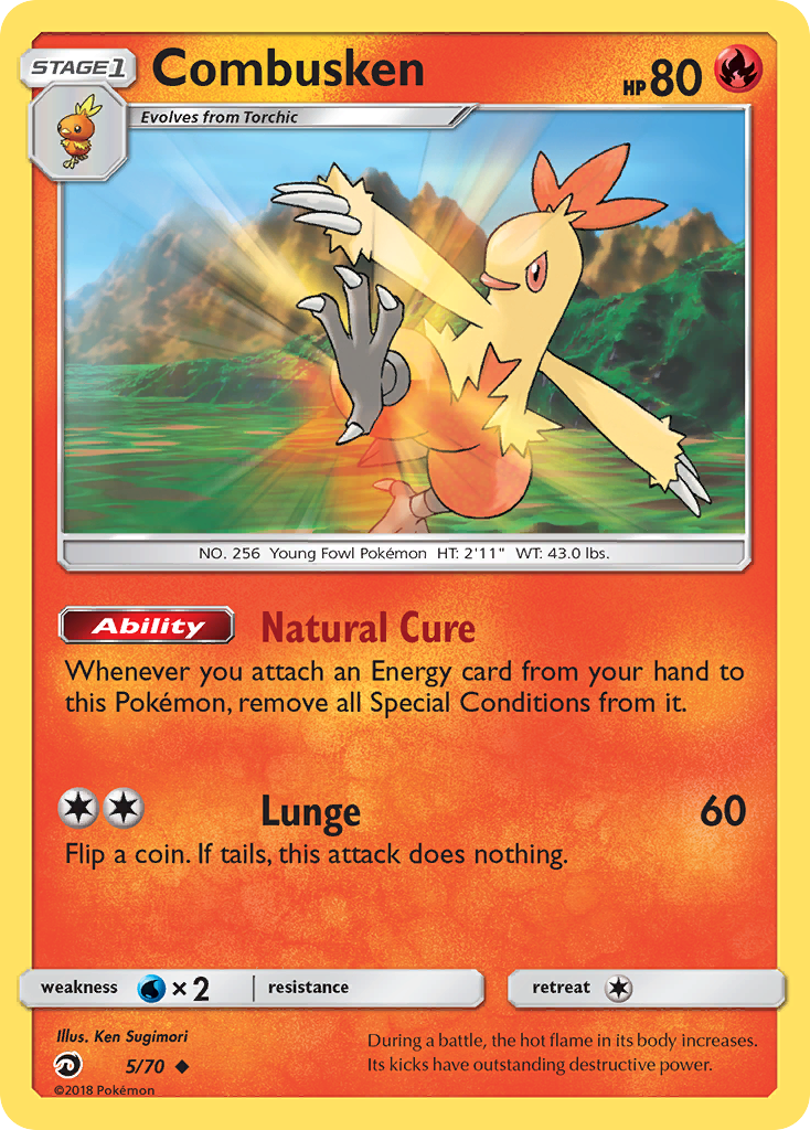 Combusken (5/70) [Sun & Moon: Dragon Majesty] | Chromatic Games