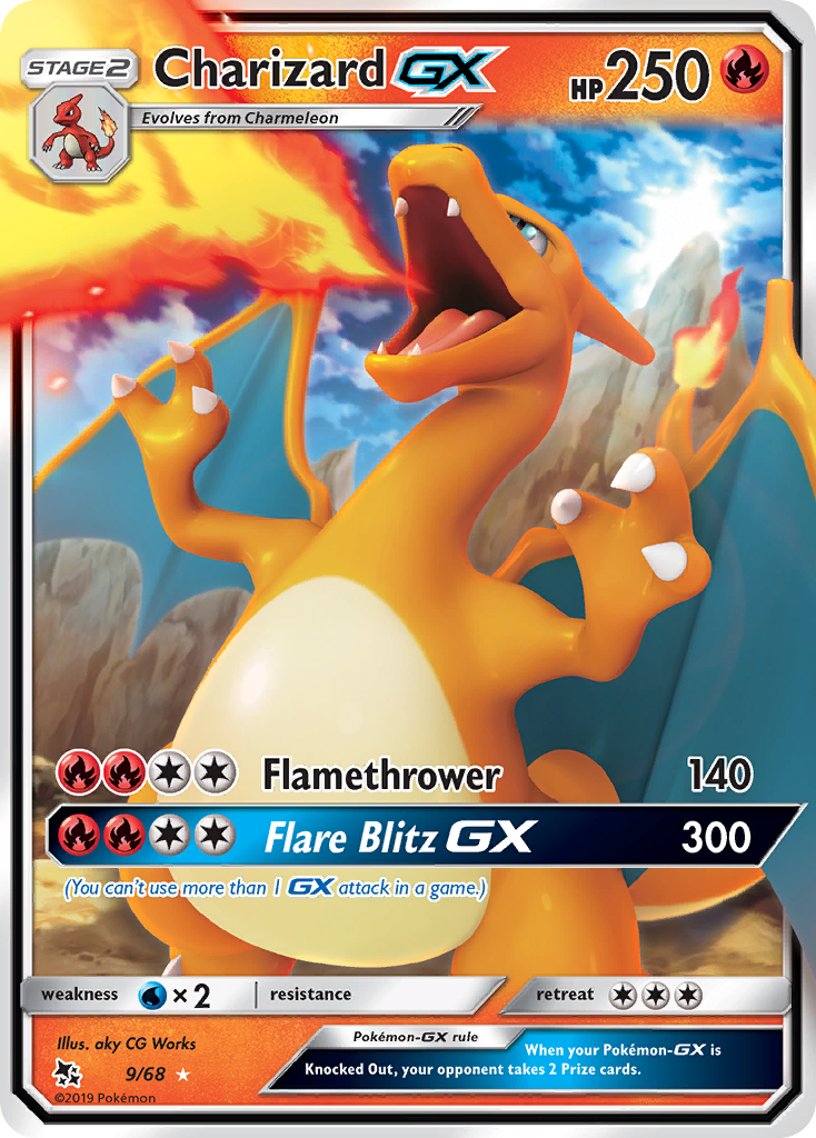 Charizard GX (9/68) [Sun & Moon: Hidden Fates] | Chromatic Games