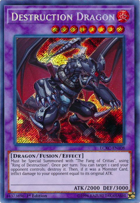 Destruction Dragon [LCKC-EN108] Secret Rare | Chromatic Games