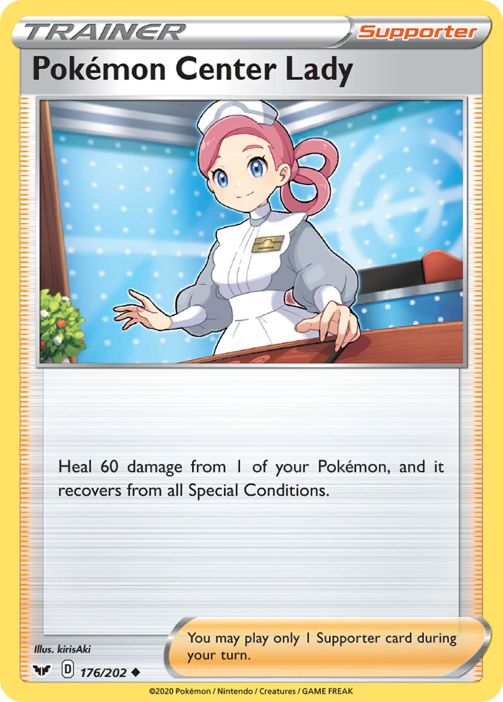 Pokemon Center Lady (176/202) [Sword & Shield: Base Set] | Chromatic Games