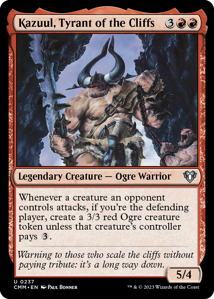 Kazuul, Tyrant of the Cliffs [Commander Masters] | Chromatic Games