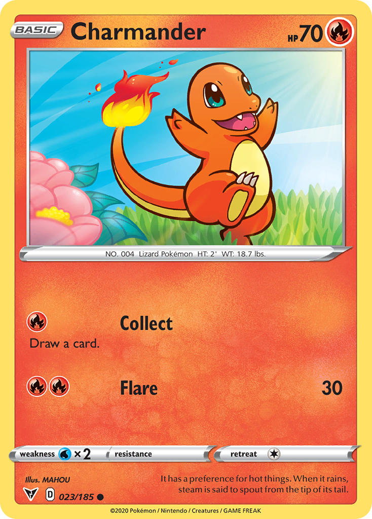 Charmander (023/185) [Sword & Shield: Vivid Voltage] | Chromatic Games