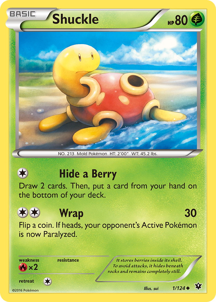 Shuckle (1/124) [XY: Fates Collide] | Chromatic Games