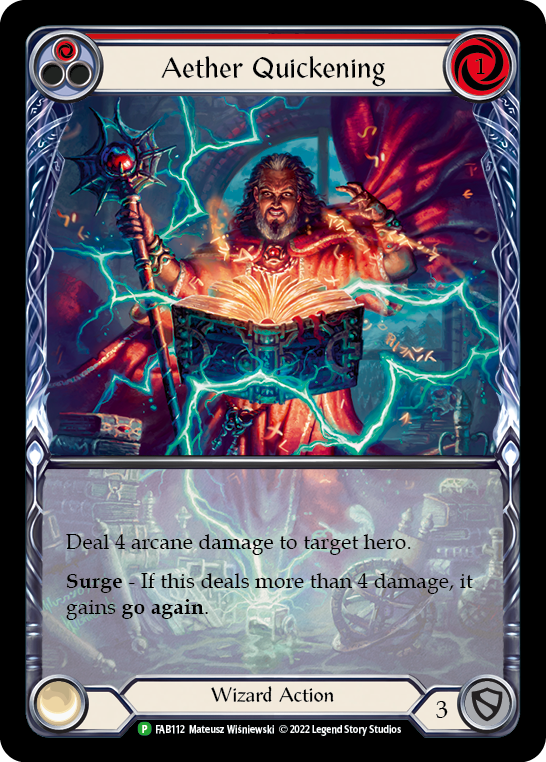 Aether Quickening (Red) [FAB112] (Promo)  Rainbow Foil | Chromatic Games