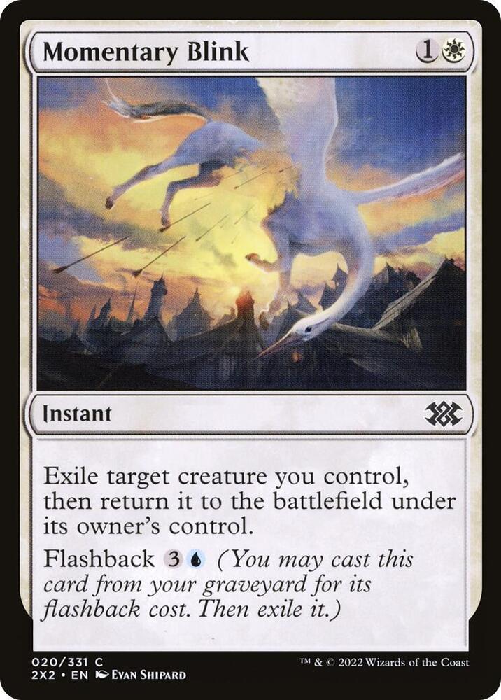 Momentary Blink 20 (Double Masters 2022)  - Foil | Chromatic Games