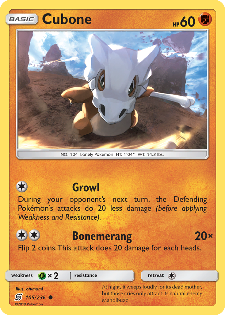 Cubone (105/236) [Sun & Moon: Unified Minds] | Chromatic Games