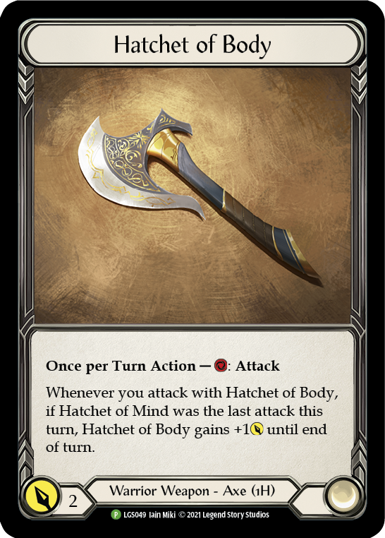 Hatchet of Body [LGS049] (Promo)  Cold Foil | Chromatic Games