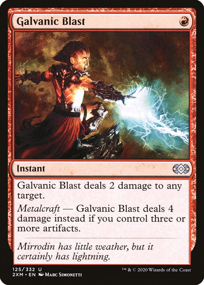 Galvanic Blast 125/332 (Double Masters)  - Foil | Chromatic Games