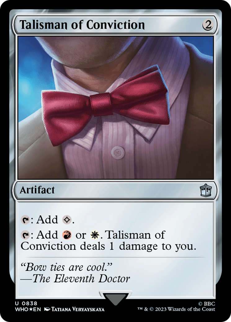 Talisman of Conviction (Surge Foil) [Doctor Who] | Chromatic Games