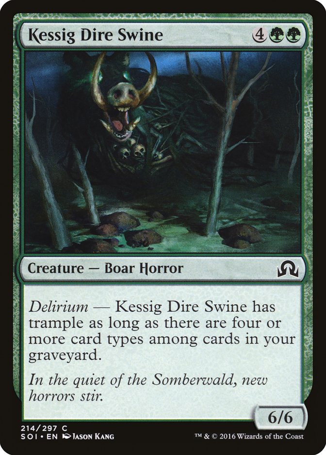 Kessig Dire Swine 214/297 (Shadows over Innistrad)  | Chromatic Games