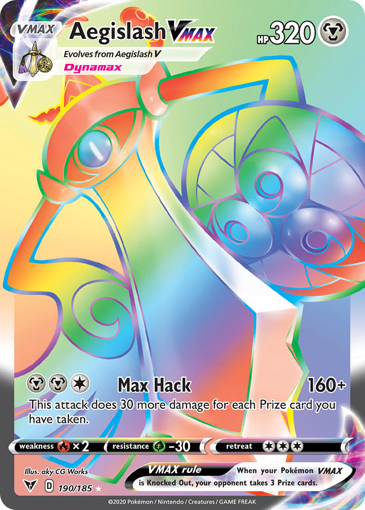 Aegislash VMAX (190/185) [Sword & Shield: Vivid Voltage] | Chromatic Games