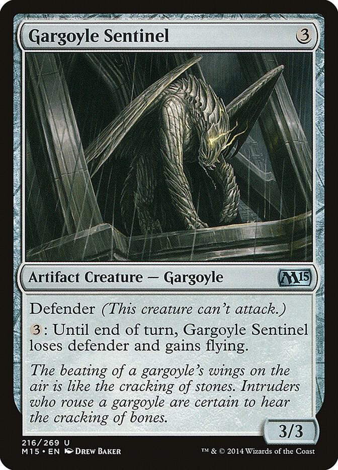 Gargoyle Sentinel 216 (Magic 2015 (M15))  | Chromatic Games