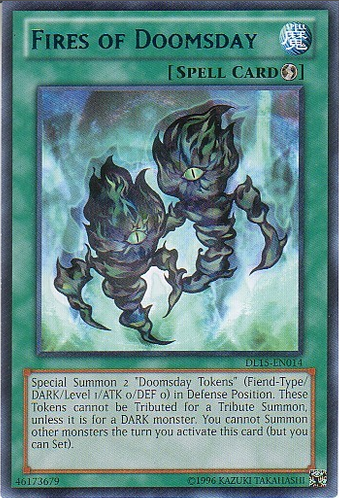 Fires of Doomsday (Blue) [DL15-EN014] Rare | Chromatic Games