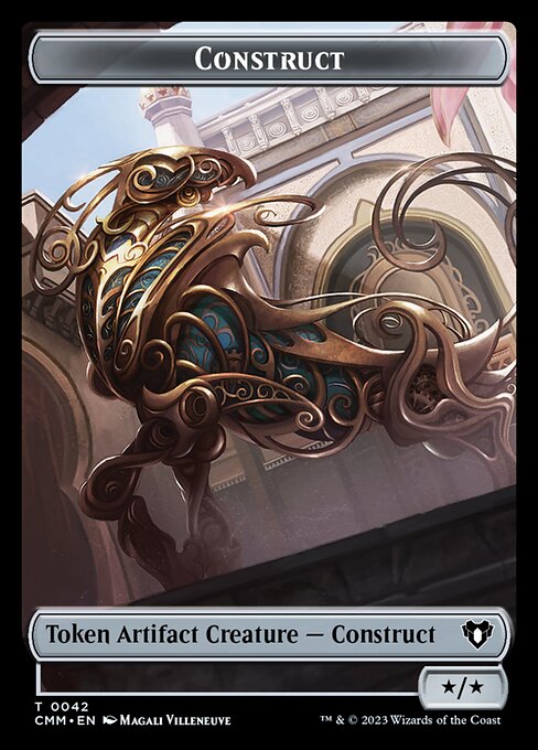 Treasure // Construct (0042) Double-Sided Token [Commander Masters Tokens] | Chromatic Games