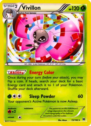 Vivillon (15/162) (Cosmos Holo) [XY: BREAKthrough] | Chromatic Games