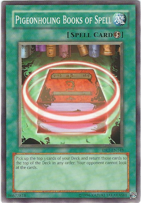 Pigeonholing Books of Spell [DR1-EN148] Common | Chromatic Games