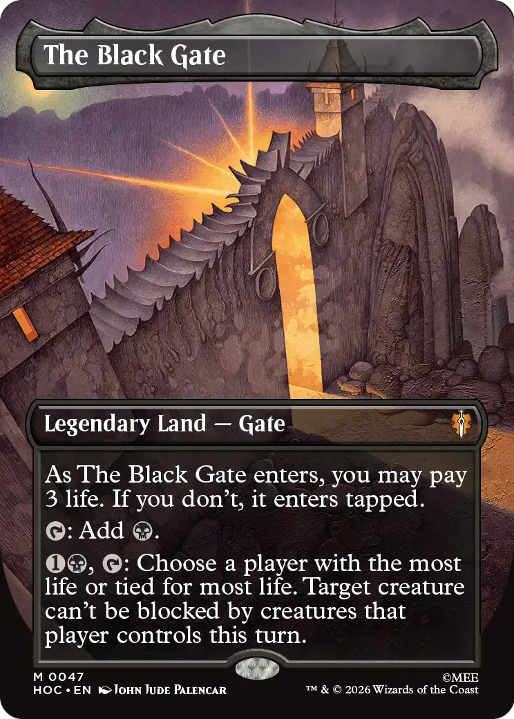 The Black Gate (Borderless) [The Hobbit: Eternal-Legal] | Chromatic Games