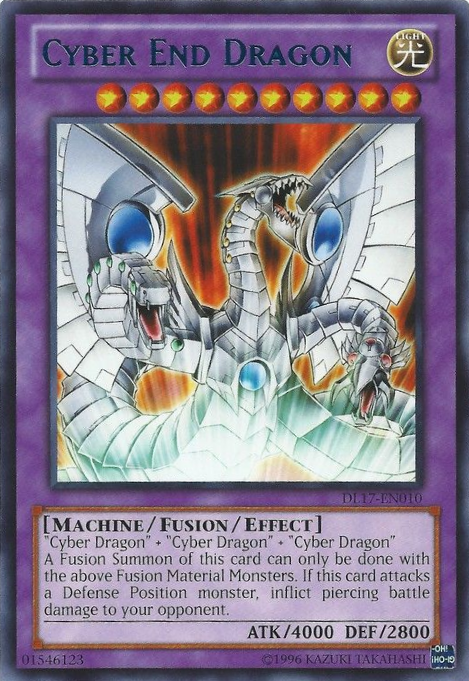 Cyber End Dragon (Blue) [DL17-EN010] Rare | Chromatic Games