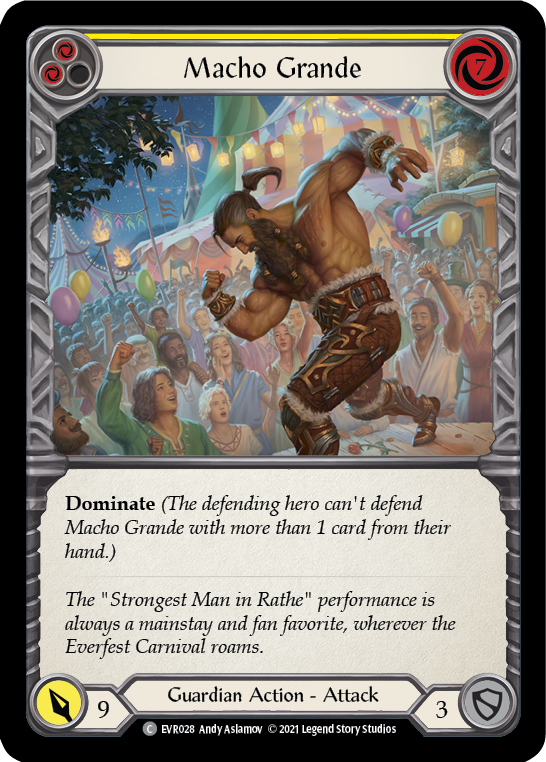 Macho Grande (Yellow) [EVR028] (Everfest)  1st Edition Normal | Chromatic Games