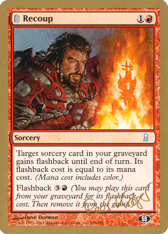 Recoup (Peer Kroger) (SB) [World Championship Decks 2003] | Chromatic Games