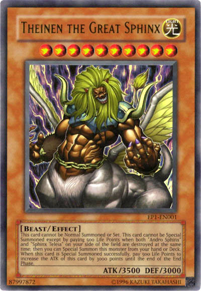 Theinen the Great Sphinx [EP1-EN001] Ultra Rare | Chromatic Games