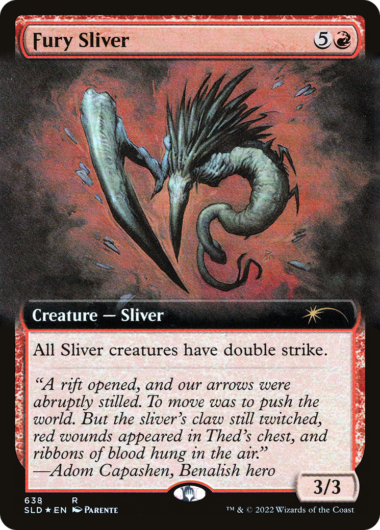 Fury Sliver (Extended Art) [Secret Lair Drop Promos] | Chromatic Games