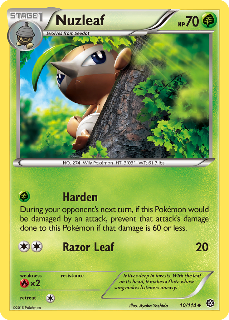 Nuzleaf (10/114) [XY: Steam Siege] | Chromatic Games