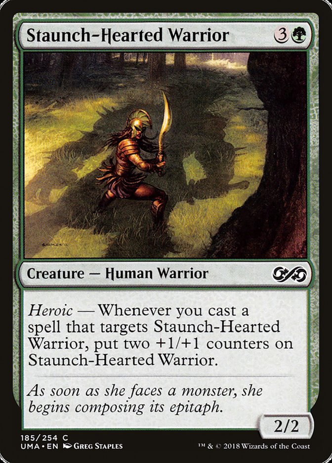 Staunch-Hearted Warrior 185/254 (Ultimate Masters)  | Chromatic Games