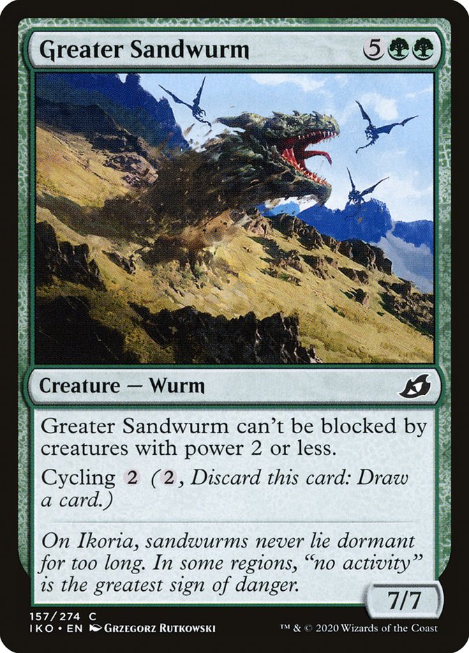 Greater Sandwurm 157/274 (Ikoria: Lair of Behemoths)  | Chromatic Games