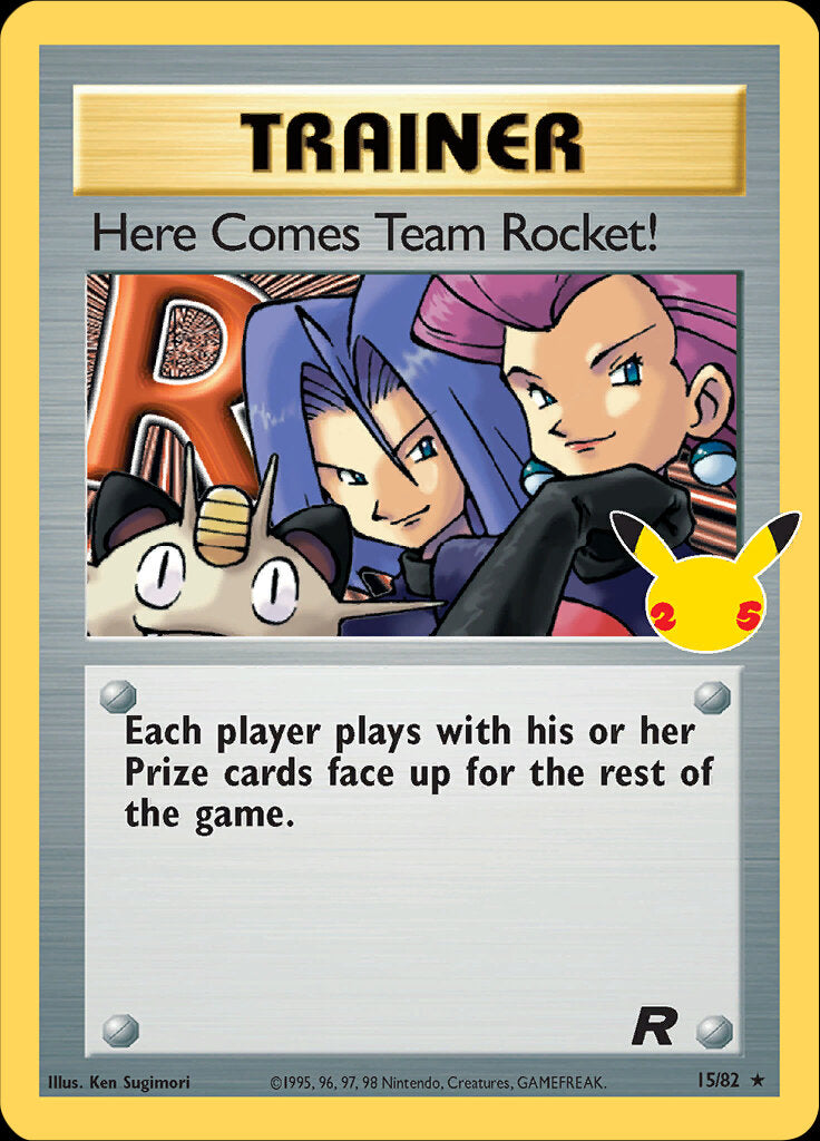 Here Comes Team Rocket! (15/82) [Celebrations: 25th Anniversary - Classic Collection] | Chromatic Games