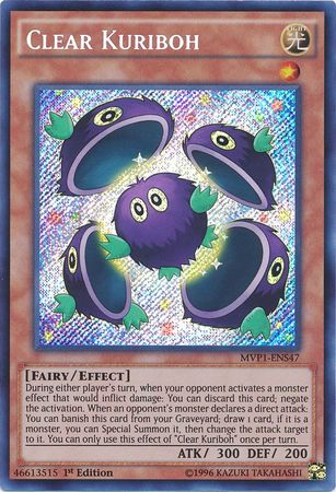 Clear Kuriboh [MVP1-ENS47] Secret Rare | Chromatic Games