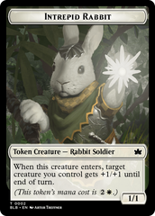 Bat // Intrepid Rabbit Double-Sided Token [Bloomburrow Tokens] | Chromatic Games