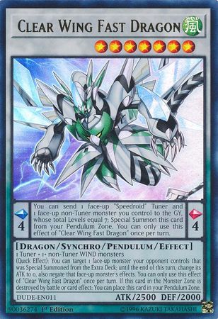 Clear Wing Fast Dragon [DUDE-EN011] Ultra Rare | Chromatic Games