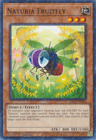 Naturia Fruitfly (Duel Terminal) [HAC1-EN106] Common | Chromatic Games