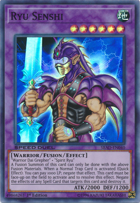 Ryu Senshi [SBAD-EN040] Super Rare | Chromatic Games