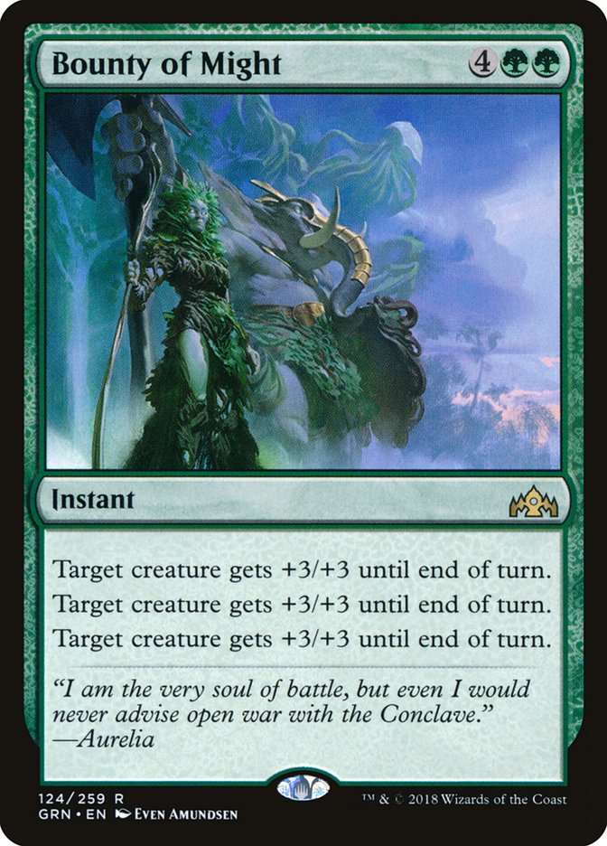 Bounty of Might 124/259 (Guilds of Ravnica)  - Foil | Chromatic Games